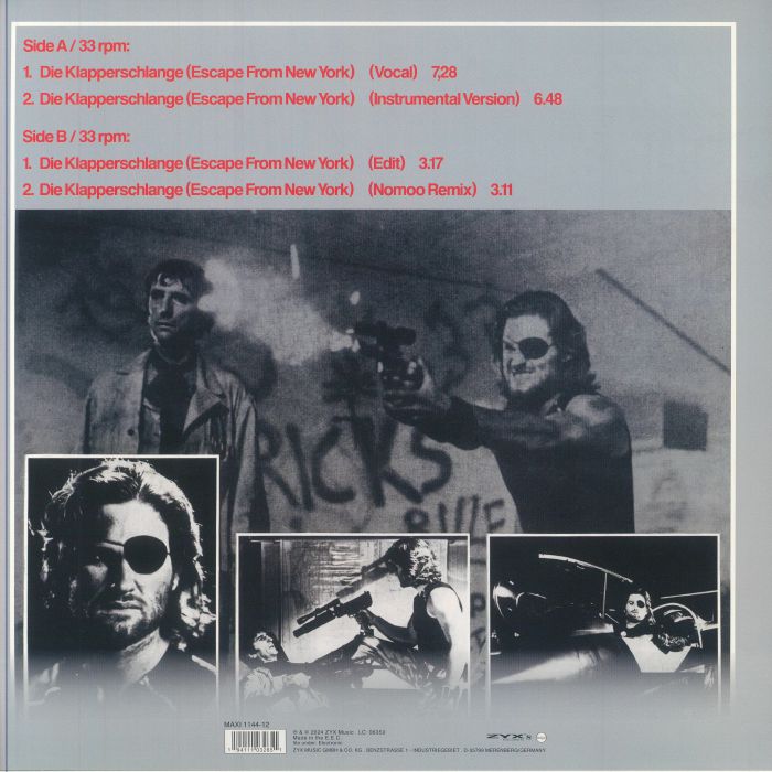 CARPENTER, John - Die Klapperschlange (Escape From New York) (reissue)