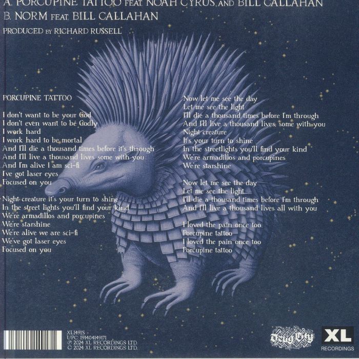 EVERYTHING IS RECORDED/NOAH CYRUS/BILL CALLAHAN - Porcupine Tattoo