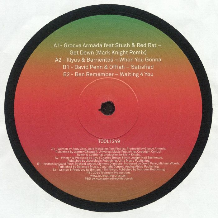 GROOVE ARMADA/ILLYUS & BARRIENTOS/DAVID PENN/OFFIAH/BEN REMEMBER - Toolroom Sampler Vol 13