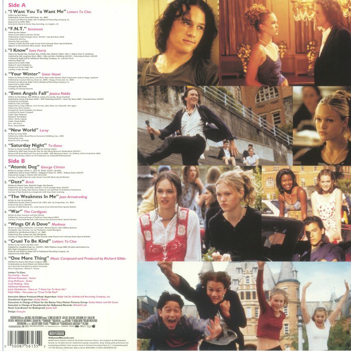 VARIOUS - 10 Things I Hate About You (Soundtrack) (25th Anniversary Edition) (Record Store Day Black Friday RSD 2024)
