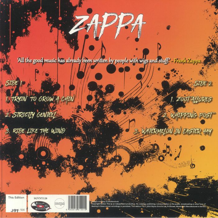 ZAPPA, Frank - Zoot Alloors