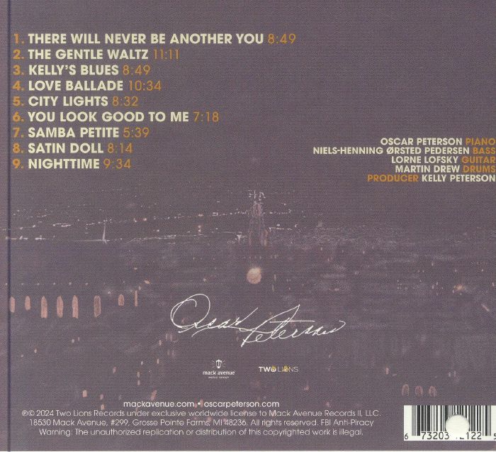PETERSON, Oscar - City Lights: The Oscar Peterson Quartet Live In Munich 1994