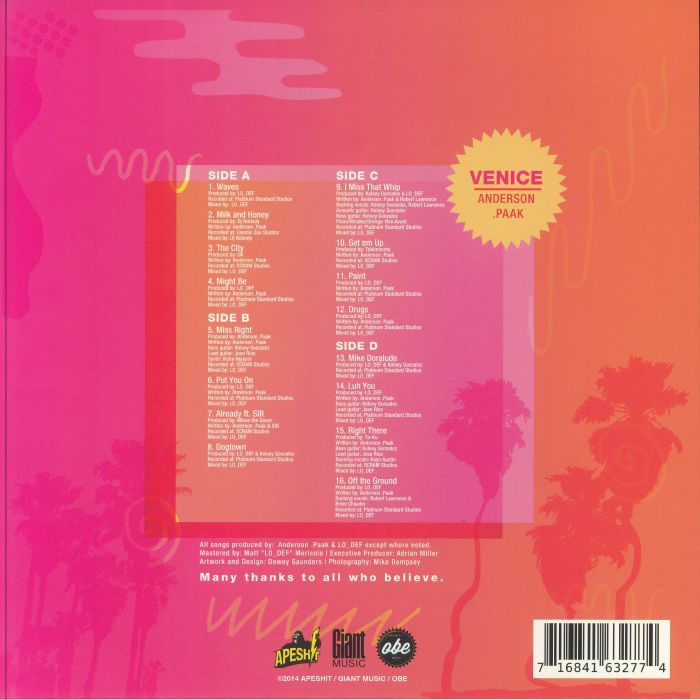 PAAK, Anderson - Venice (10th Anniversary Edition)