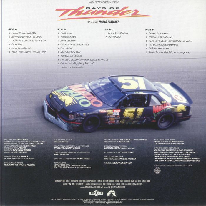 ZIMMER, Hans - Days Of Thunder (Soundtrack)