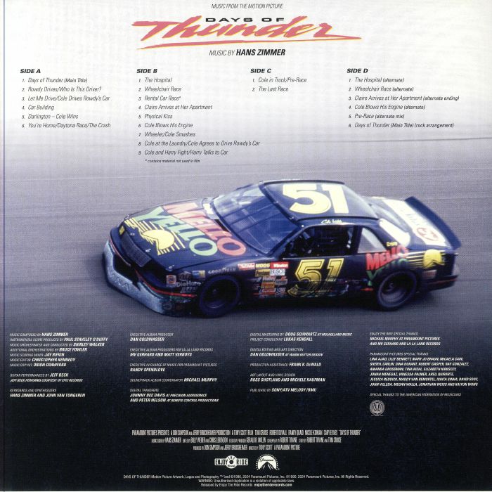 ZIMMER, Hans - Days Of Thunder (Soundtrack)
