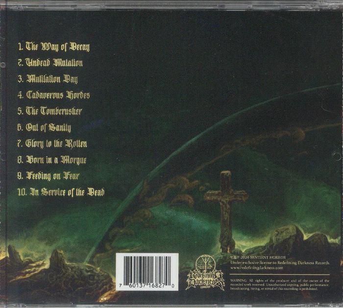 SENTIENT HORROR - In Service Of The Dead