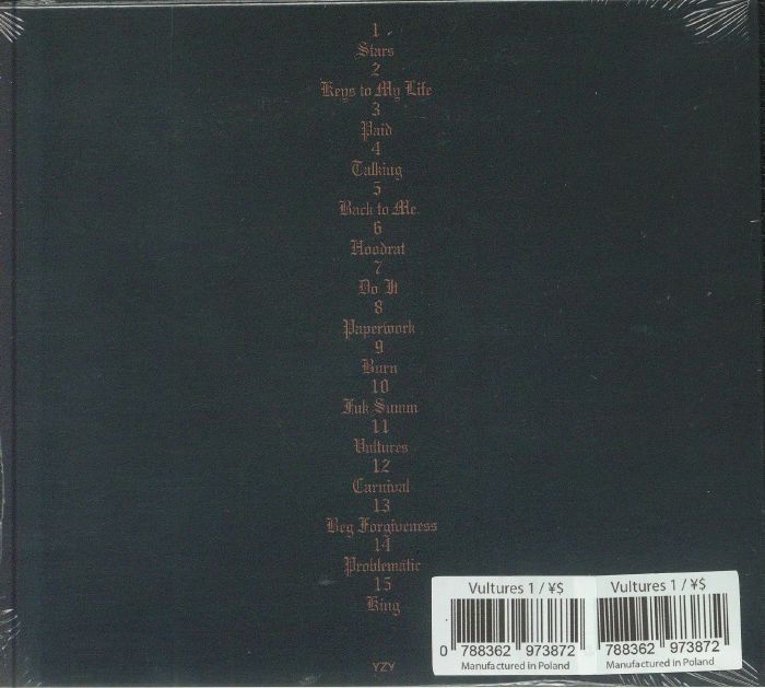 Kanye WEST/TY DOLLA SIGN - Vultures 1 CD at Juno Records.