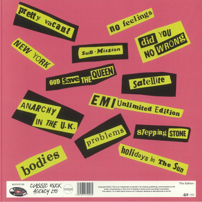 SEX PISTOLS - Same Old Bollocks Here's The Sex Pistols (reissue)