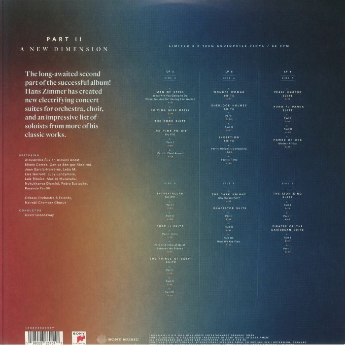ZIMMER, Hans - The World Of Hans Zimmer Part II: A New Dimension