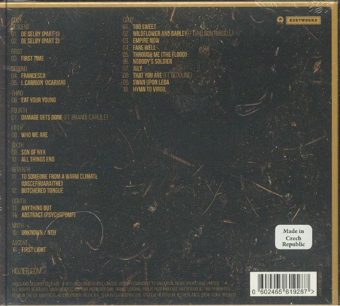HOZIER - Unreal Unearth Unending