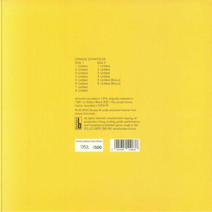 SCHNITZLER, Conrad - Gelb