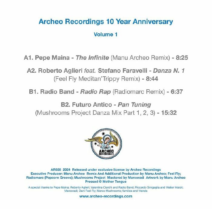 MAINA, Pepe/ROBERTO AGLIERI/RADIO BAND/FUTURO ANTICO - Archeo Recordings 10 Year Anniversary Volume 1