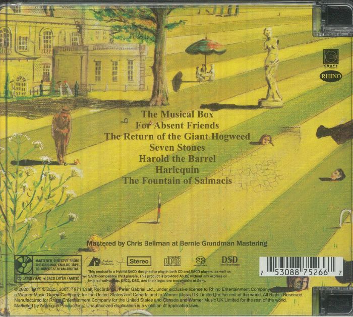 GENESIS - Nursery Cryme (reissue) CD at Juno Records.