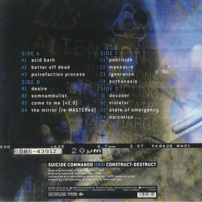 SUICIDE COMMANDO - Construct Destruct (remastered)