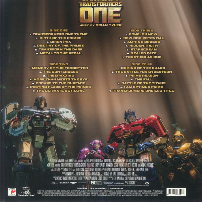 Brian TYLER - Transformers One (Soundtrack) Vinyl at Juno