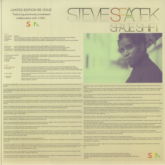 SPACEK, Steve - Space Shift (reissue)