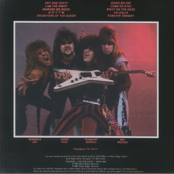 PANTERA - I Am The Night Vinyl at Juno Records.