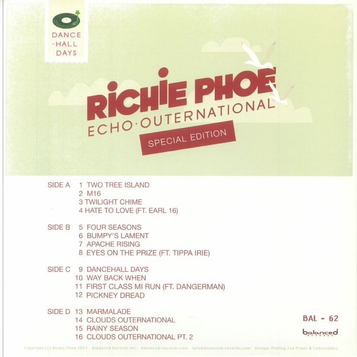 洋楽 Echo Outernational [Analog] Richie Phoe Richie PHOE - Echo Outernational (Special Edition) レコード at