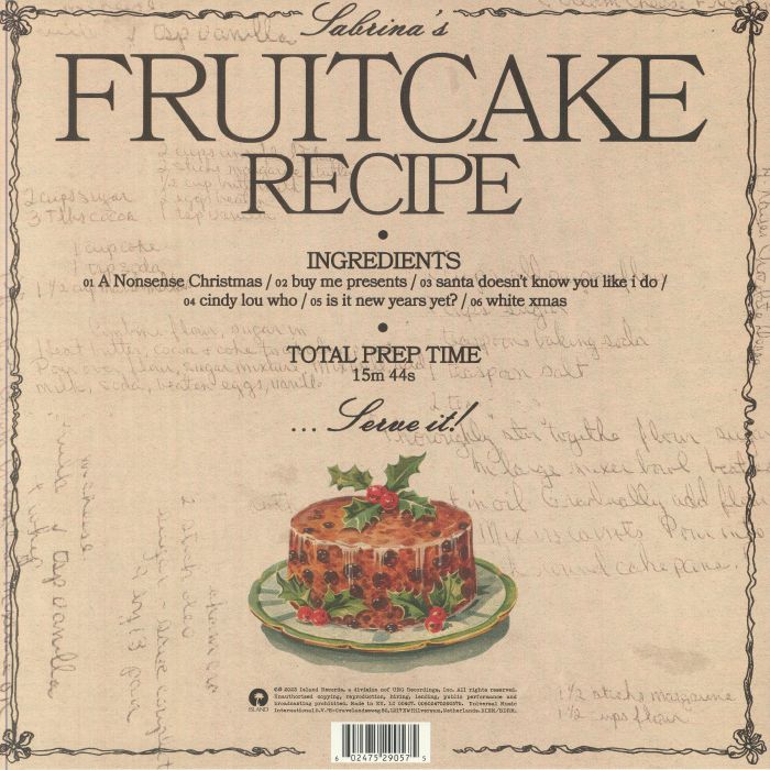 Sabrina CARPENTER - Fruitcake レコード at Juno Records.