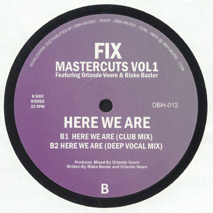FIX feat ORLANDO VOORN/BLAKE BAXTER - From The Ghetto (reissue)