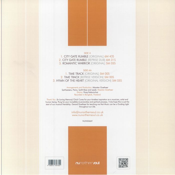 GOETHEER, Maarten feat PONG NAKORNCHAI - Suite For Chick