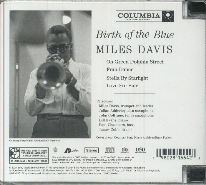 DAVIS, Miles - Birth Of The Blue (reissue)