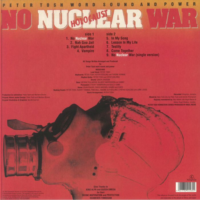 TOSH, Peter - No Nuclear War (reissue)