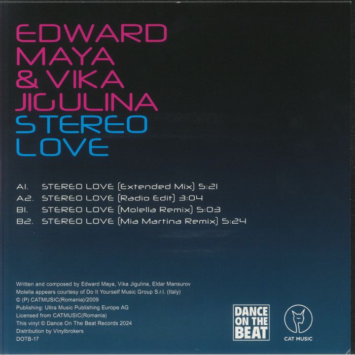 MAYA, Edward/VIKA JIGULINA - Stereo Love (reissue)
