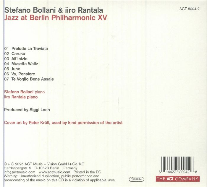 BOLLANI, Stefano/IIRO RANTALA - Jazz At Berlin Philharmonic XV