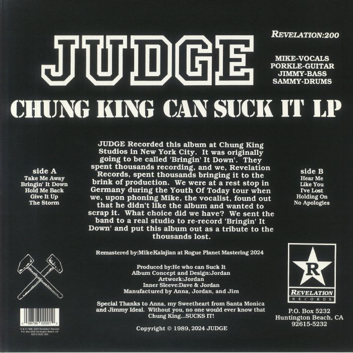 JUDGE - Chung King Can Suck It (remastered)