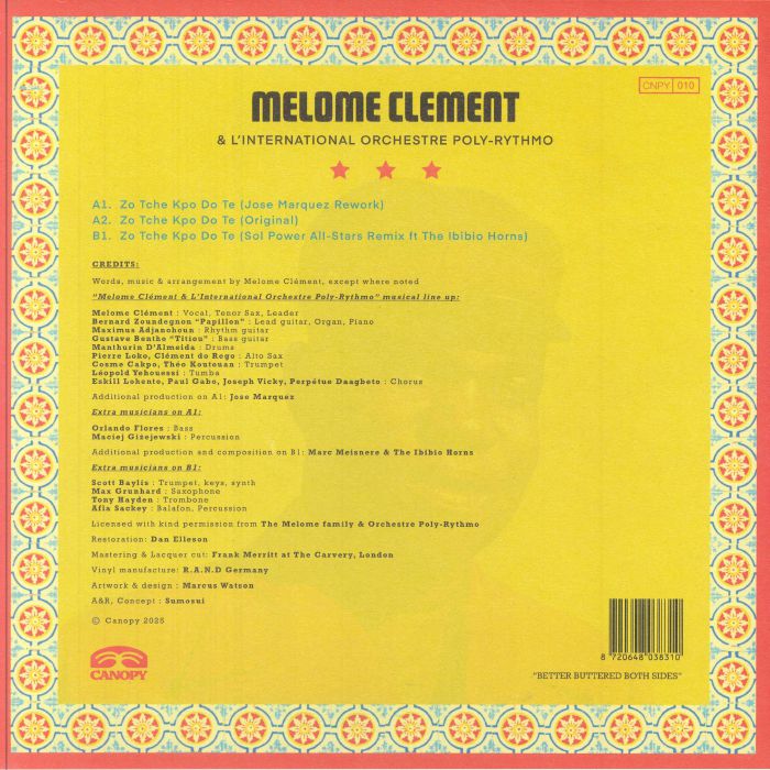 CLEMENT, Melone/L'INTERNATIONAL ORCHESTRE POLY RYTHMO - Zo Tche Kpo Do Te