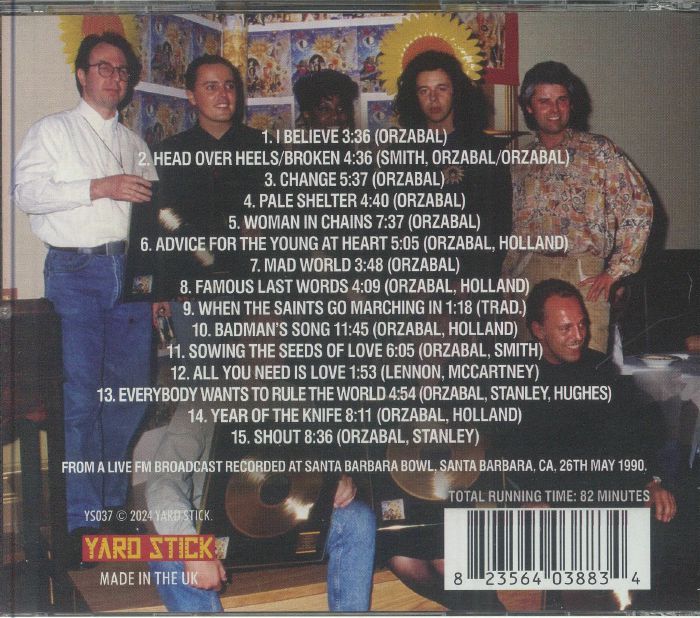 TEARS FOR FEARS - At The Vaults: The KROQ Broadcast 1990