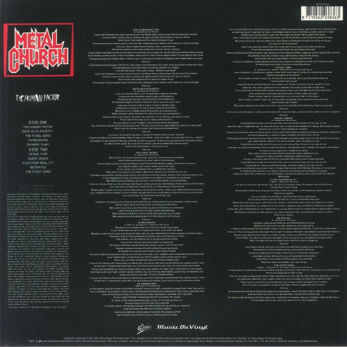 METAL CHURCH - The Human Factor (reissue)