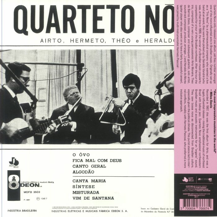 Quarteto Nôvo / Quarteto Novo【LP】 Mi02NTk3LnBuZw.jpeg
