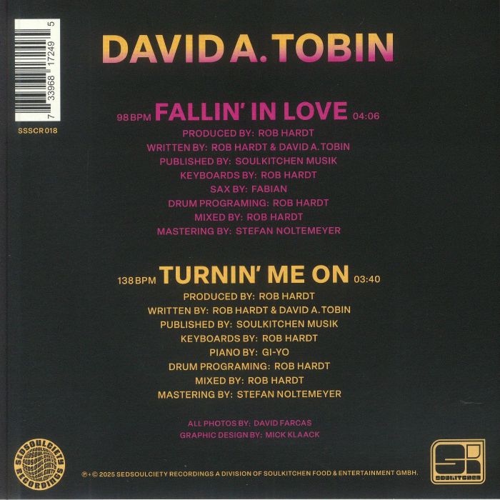 TOBIN, David A - Fallin' In Love