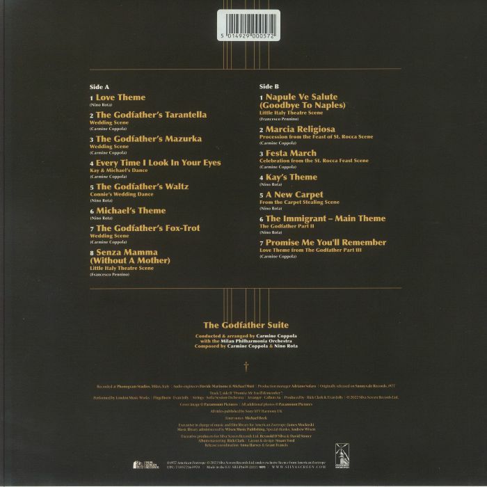 ROTA, Nino/CARMINE COPPOLA/MILAN PHILHARMONIA ORCHESTRA - The Godfather Suite (B-STOCK)