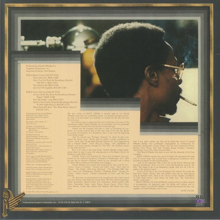 HAROLD WHEELER CONSORT, The - Black Cream (50th Anniversary Edition)