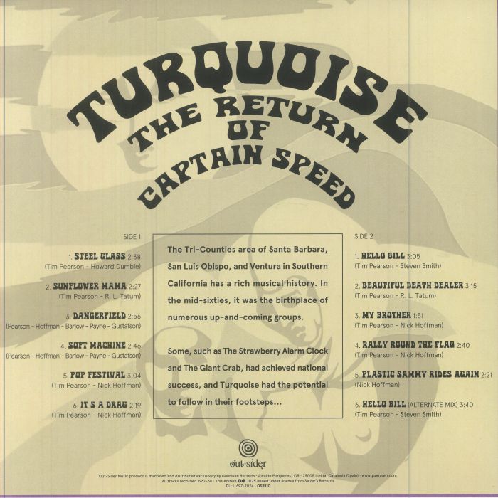 TURQUOISE - The Return Of Captain Speed