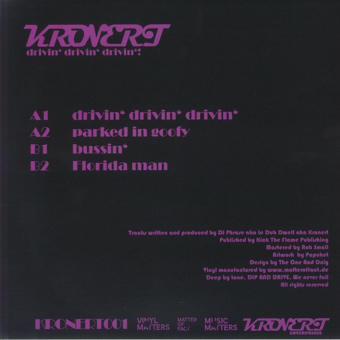 KRONERT - Drivin' Drivin' Drivin'
