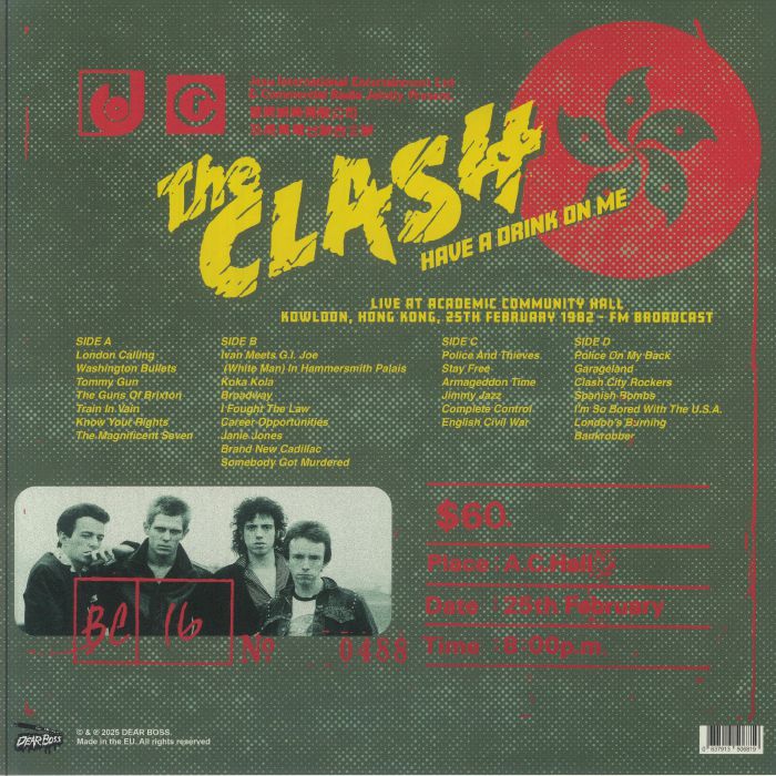 The CLASH - Have A Drink On Me: Live At Academic Community Hall