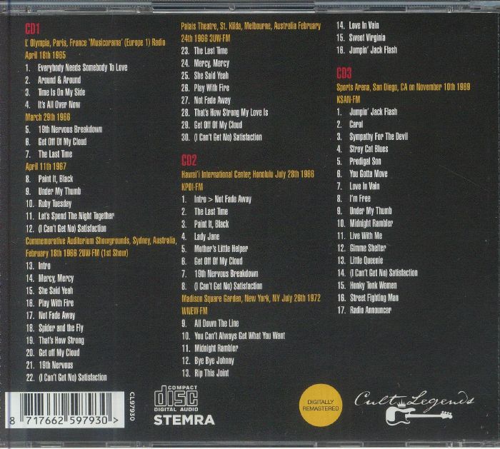 ROLLING STONES, The - The Broadcast Collection '65 '72 (remastered)