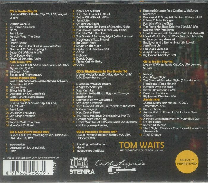 WAITS, Tom - The Broadcast Collection 1973 - 1978 (B-STOCK)