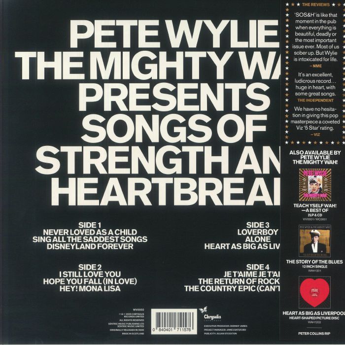 WYLIE, Pete/THE MIGHTY WAH - Songs Of Strength & Heartbreak (Deluxe Edition)