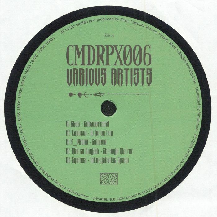 Eliaz | Lapucci | F Phono | Marco Biagioli | Equinox – CMDRPX 006 vinyl cover