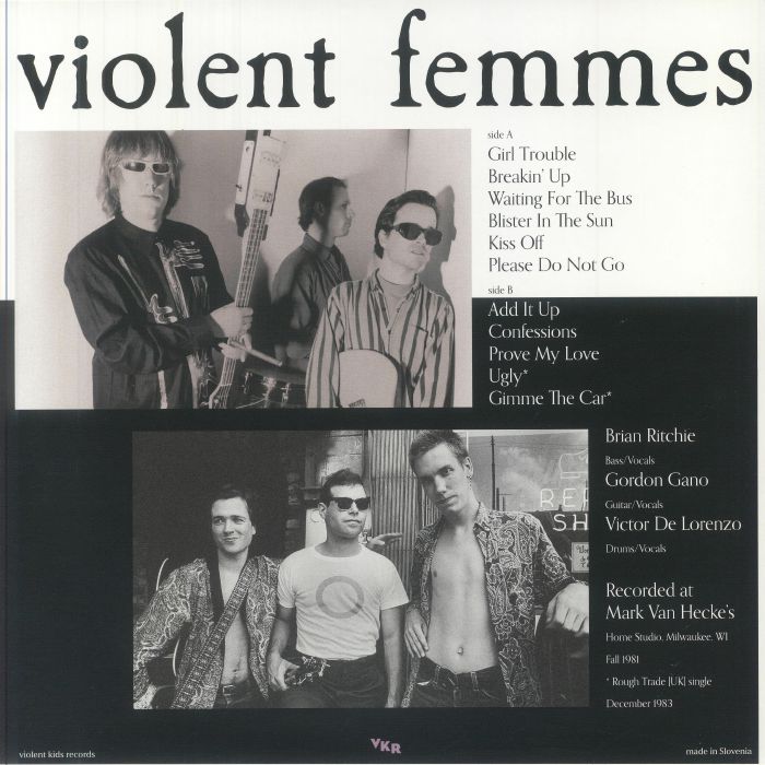VIOLENT FEMMES - 1981 Studio Demo LP Vinyl at Juno Records.