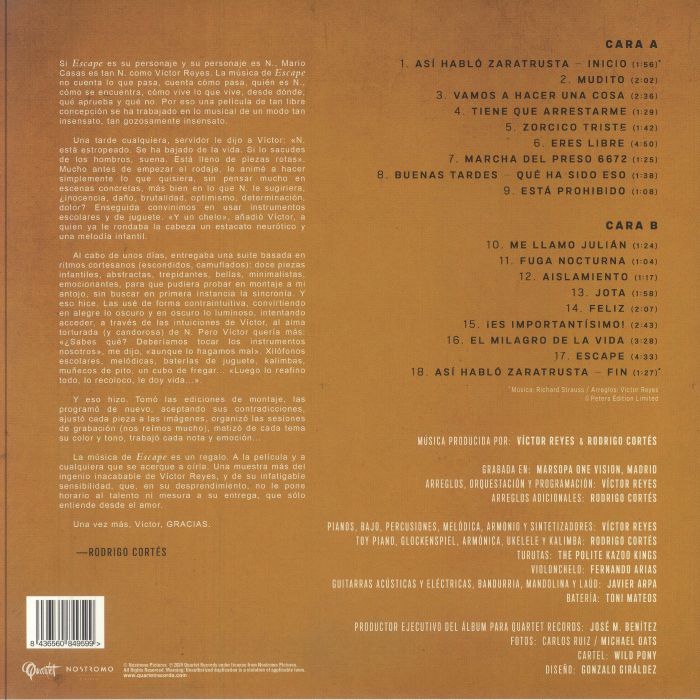 REYES, Victor - Escape (Soundtrack)