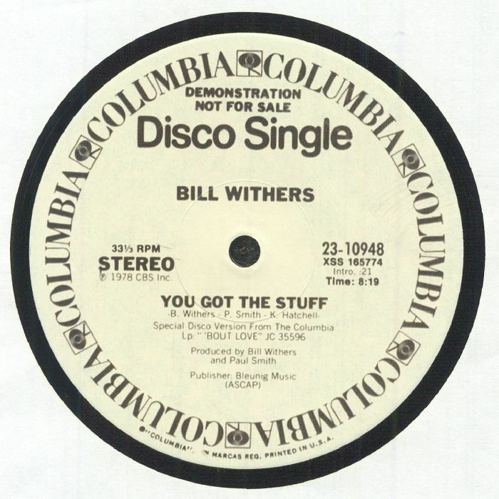 WITHERS, Bill - You Got The Stuff (reissue)