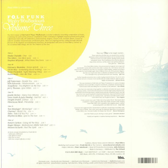 HILLERY, Paul/VARIOUS - Folk Funk & Trippy Troubadours Volume 3