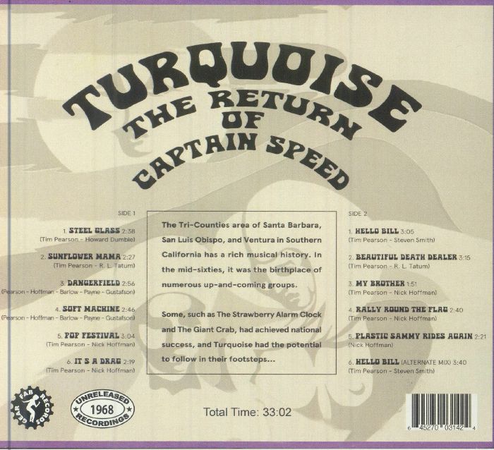 TURQUOISE - The Return Of Captain Speed
