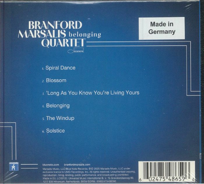 BRANFORD MARSALIS QUARTET - Belonging